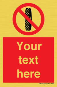 Custom Do Not Change Grinding Wheel Sign